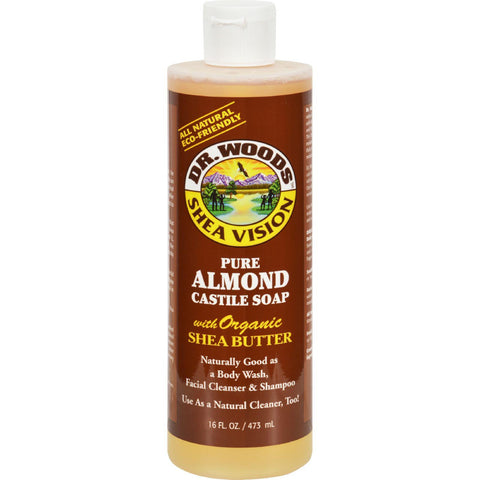 Dr. Woods Shea Vision Pure Almond Castile Soap With Organic Shea Butter - 16 Oz