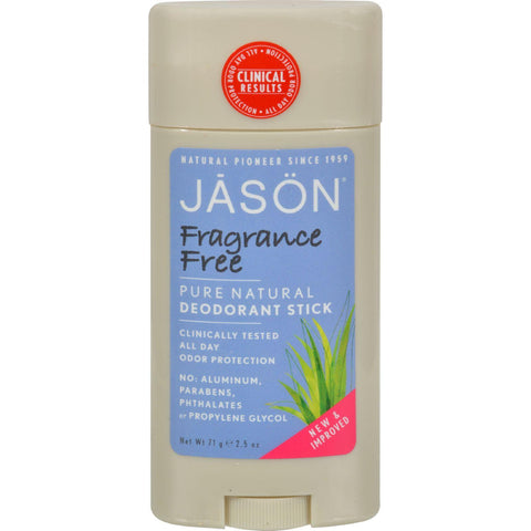 Jason Deodorant Stick Natural Fragrance Free - 2.5 Oz