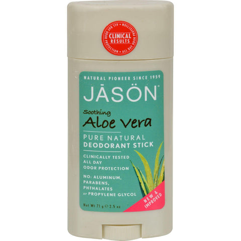 Jason Deodorant Stick Pure Natural Aloe Vera - 2.5 Oz