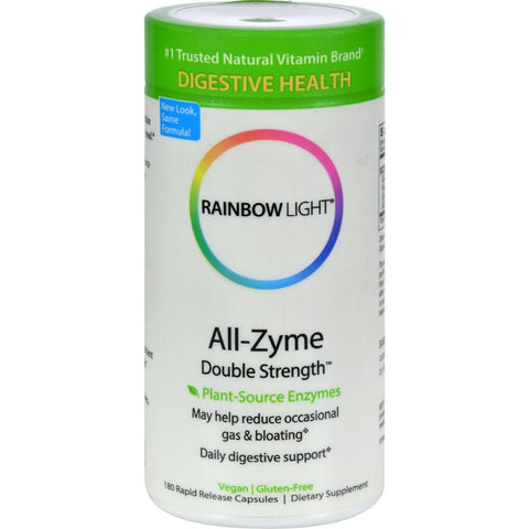 Rainbow Light All-zyme Double Strength - 120 + 60 Free Vegetarian Capsules