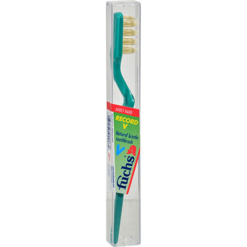 Fuchs Record V Natural Hard Toothbrush - 1 Toothbrush - Case Of 10