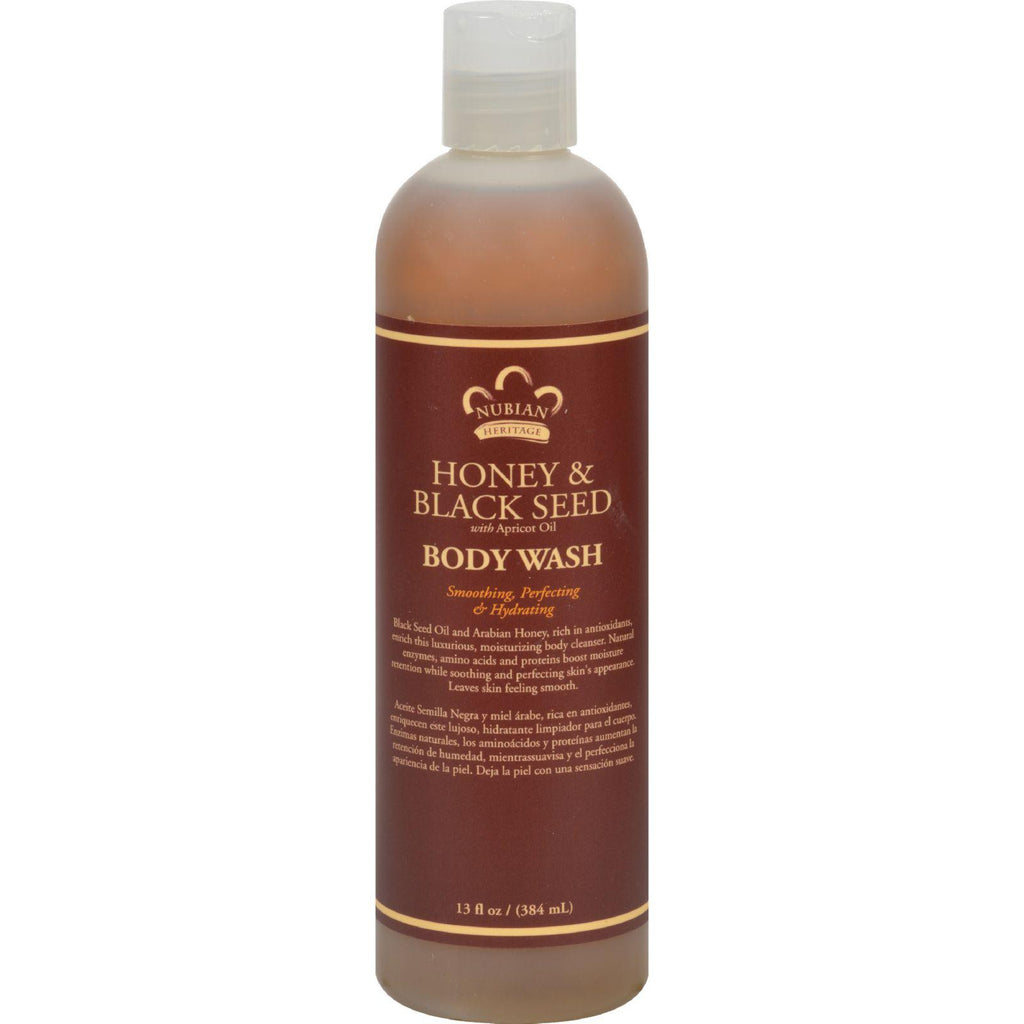 Nubian Heritage Body Wash Honey And Black Seed - 13 Fl Oz