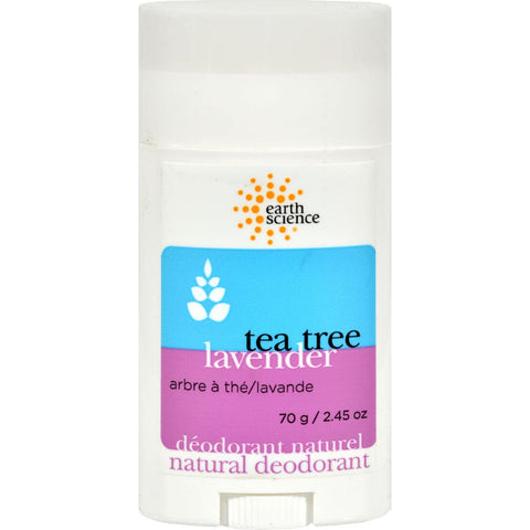Earth Science Natural Tea Tree Deodorant Lavender - 2.5 Oz