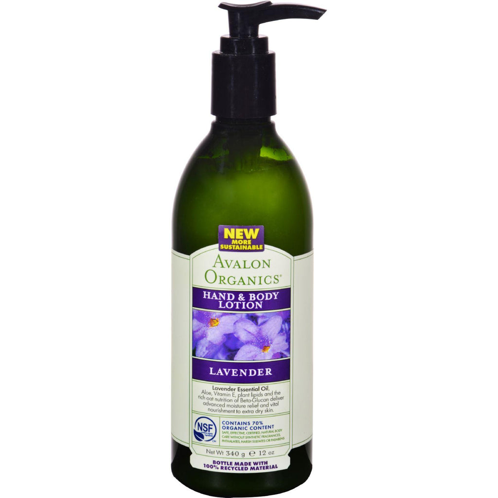 Avalon Organics Hand And Body Lotion Lavender - 12 Fl Oz