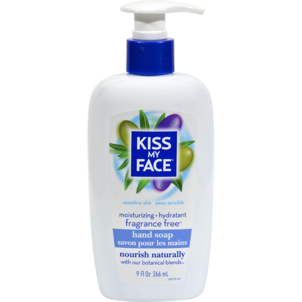 Kiss My Face Moisture Soap Fragrance Free - 9 Fl Oz