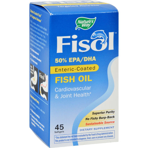 Nature's Way Fisol Fish Oil - 45 Softgels