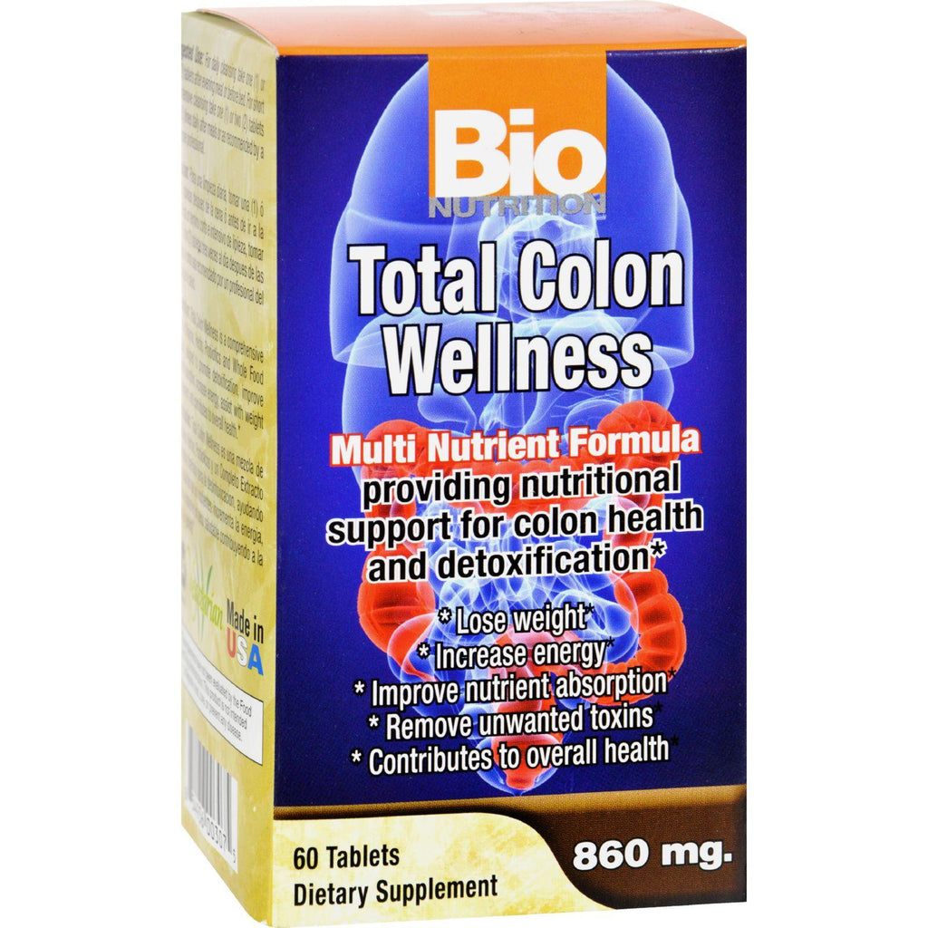 Bio Nutrition Total Colon Wellness - 60 Tablets