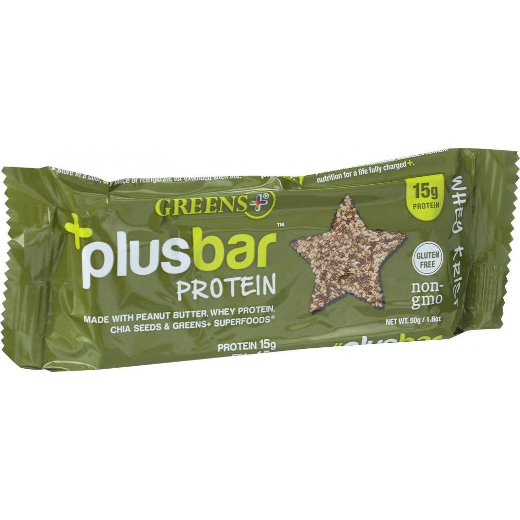 Greens Plus Plusbar Protein Bar - Whey Krisp - 1.76 Oz Bars - Case Of 12