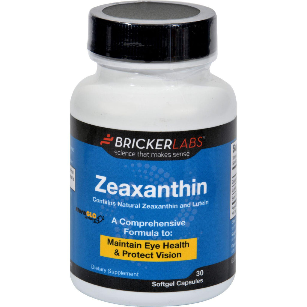 Bricker Labs Zeaxanthin With Lutein - 30 Softgels
