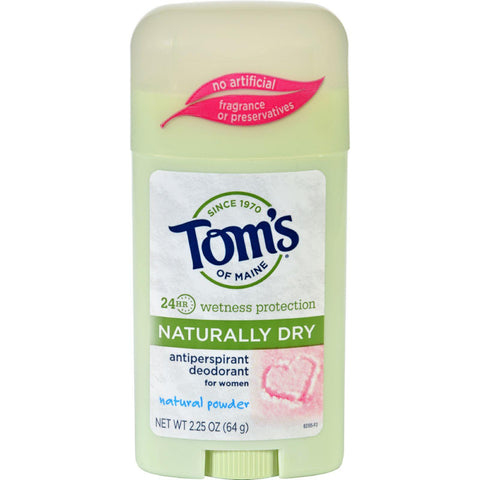 Tom's Of Maine Women's Antiperspirant Deodorant Natural Powder - 2.25 Oz - Case Of 6