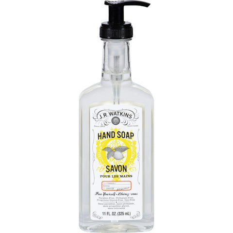 J.r. Watkins Liquid Hand Soap Lemon - 11 Fl Oz - Case Of 6