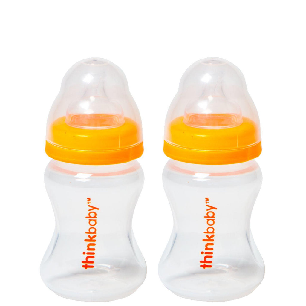 Thinkbaby Stage A Baby Bottle (0-6 Months) - Twin Pack - 5 Oz