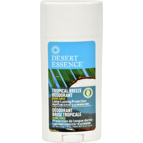 Desert Essence Deodorant - Tropical Breeze - 2.5 Oz