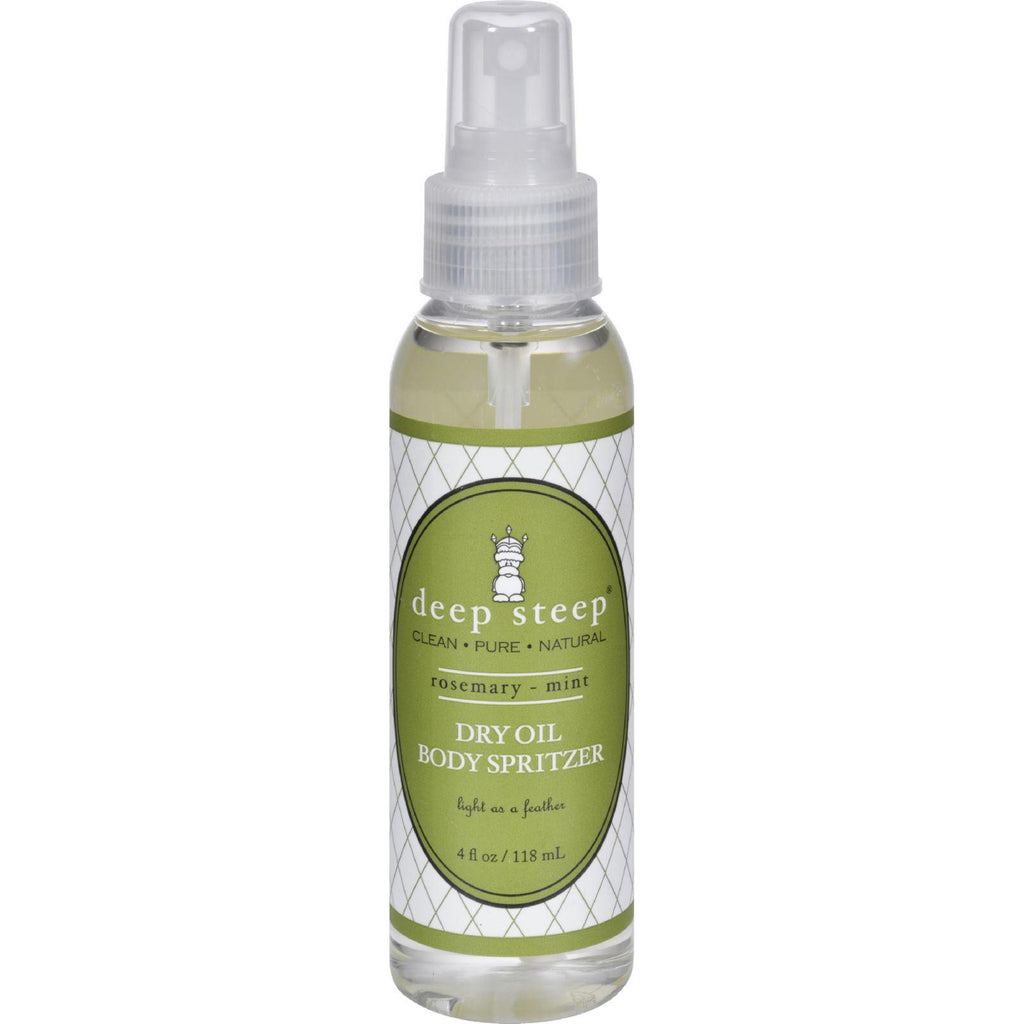 Deep Steep Dry Oil Body Spritzer - Rosemary Mint - 4 Fl Oz