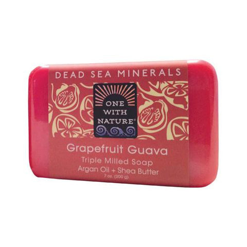 One With Nature Triple Milled Soap Bar - Grapefruit Guava - 7 Oz