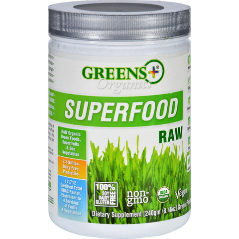Greens Plus Superfood - Organic - Raw - 8.5 Oz