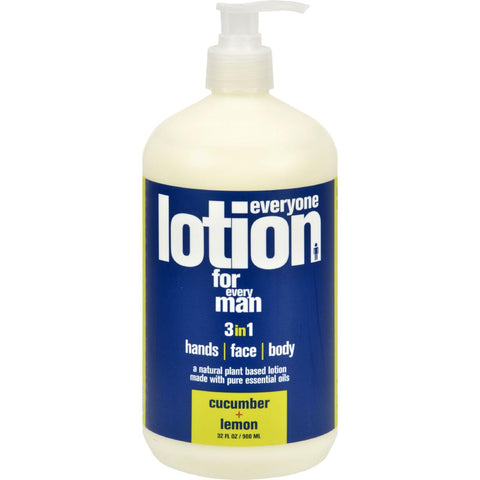 Eo Products Everyone Lotion - Men Cucumber And Lemon - 32 Oz
