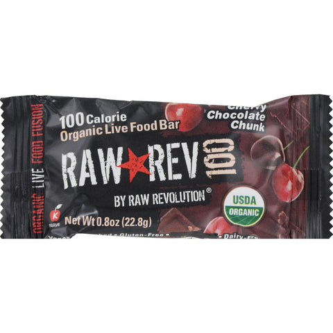 Raw Revolution Bar - Organic Cherry Chocolate - Case Of 20 - .8 Oz