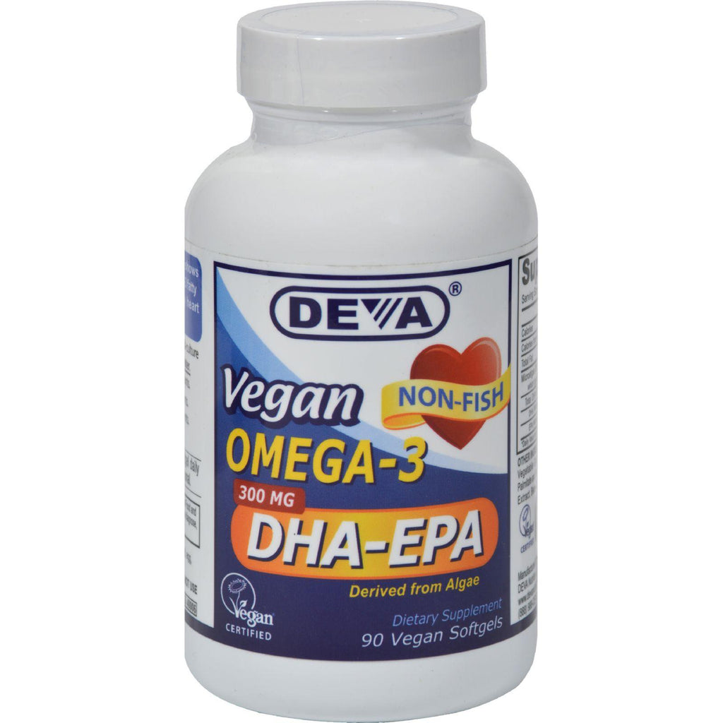 Deva Vegan Vitamins Omega 3 Dha Epa - 90 Softgels