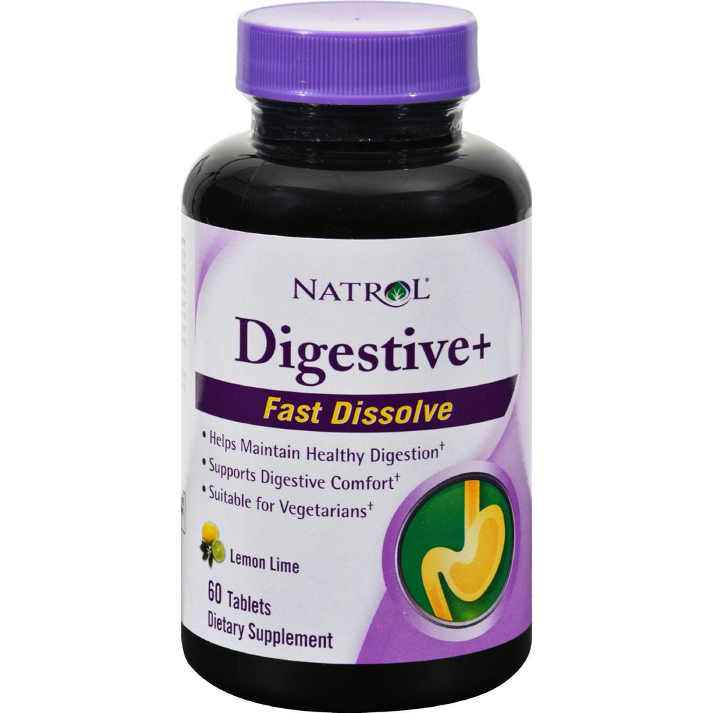 Natrol Digestive Plus - 60 Fast Dissolving Tablets