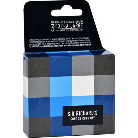 Sir Richard's Condoms - Extra Large - 3 Pack