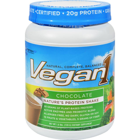 Nutrition53 Vegan1 Shake - Chocolate - Gluten Free - 1.5 Lbs