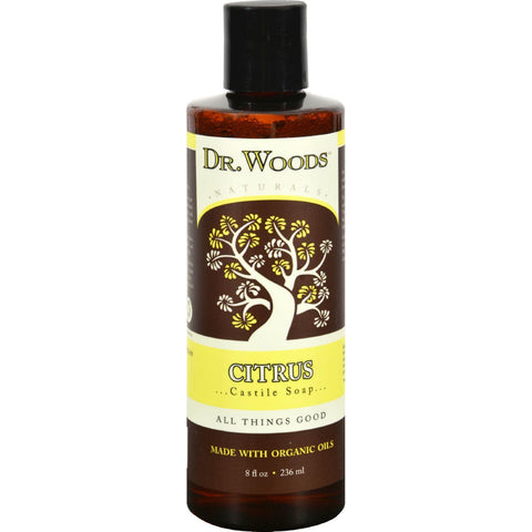 Dr. Woods Naturals Castile Liquid Soap - Citrus - 8 Fl Oz