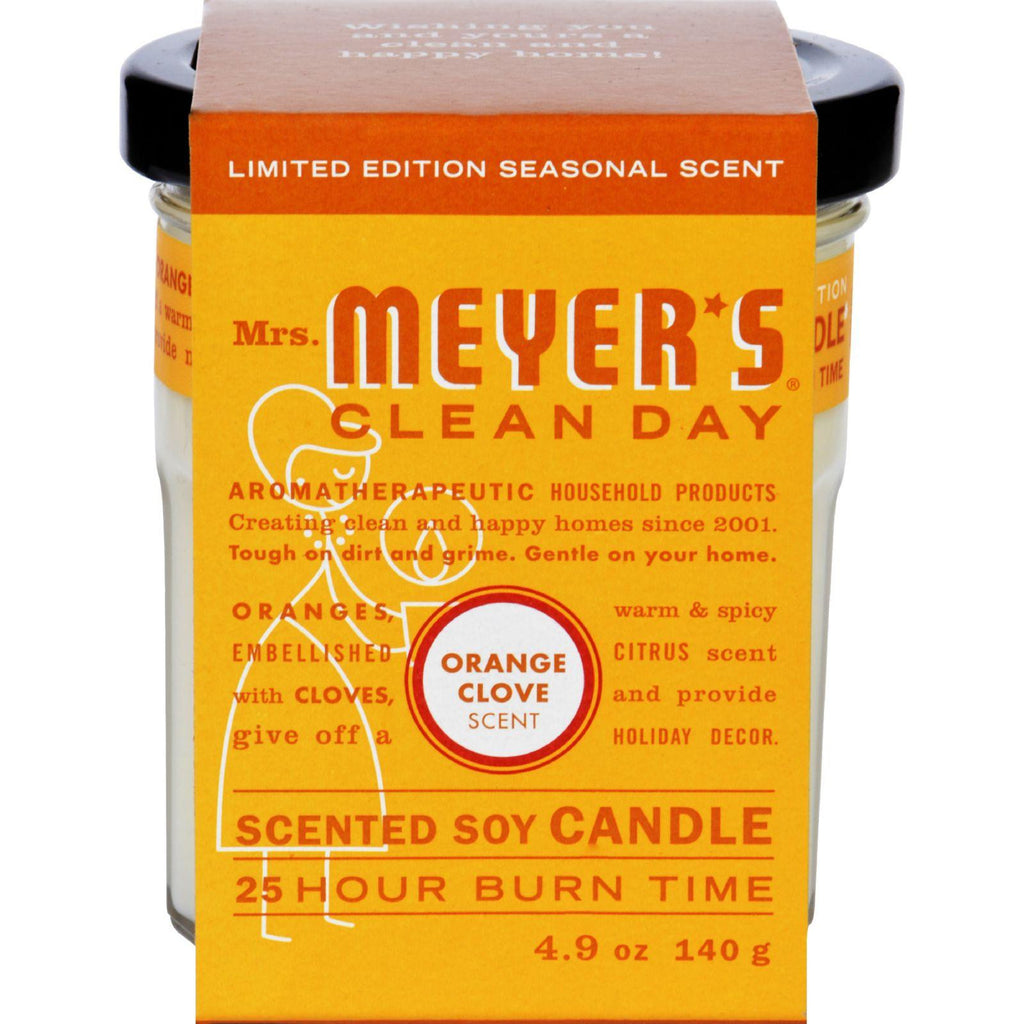 Mrs. Meyer's Soy Candle - Orange Clove - 4.9 Oz