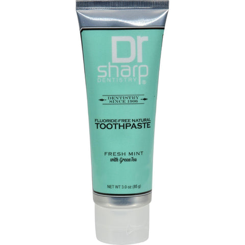 Dr. Sharp Natural Oral Care Toothpaste - Fresh Mint With Green Tea - 3 Oz