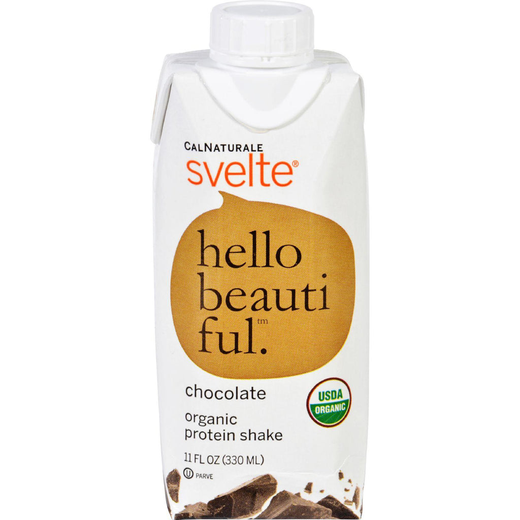 Svelte Protein Shake - Organic - Chocolate - 11 Fl Oz - Case Of 8