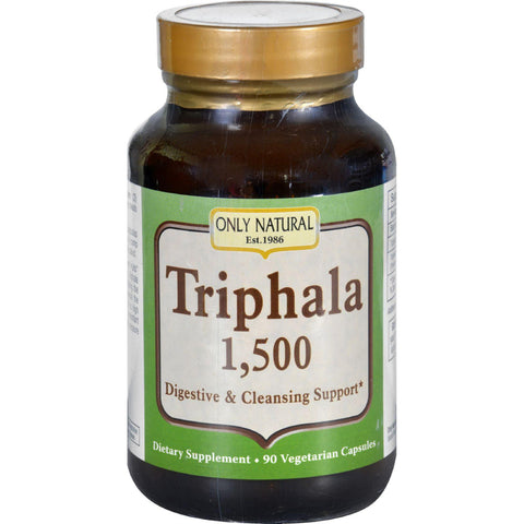 Only Natural Triphala - 1500 Mg - 90 Vegetarian Capsules