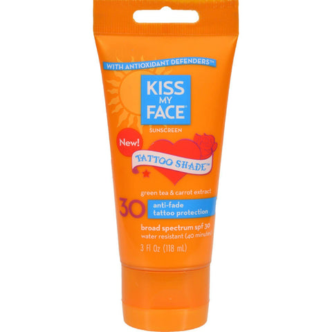 Kiss My Face Sunscreen - Tattoo Shade Spf 30 - 3 Oz