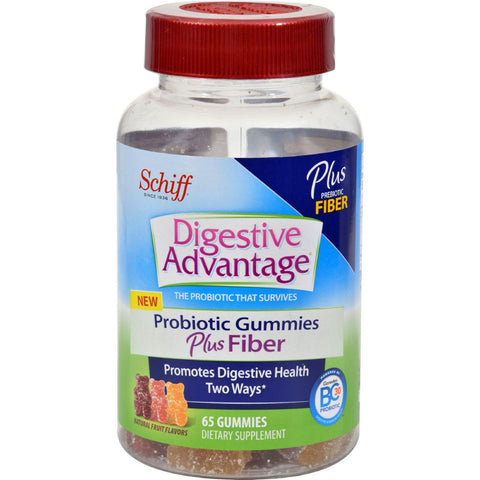 Schiff Vitamins Digestive Advantage - Probiotic Gummies Plus Fiber - 65 Ct