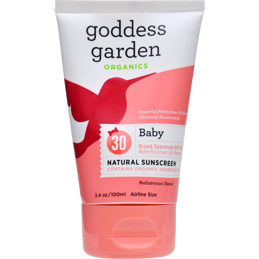 Goddess Garden Organic Sunscreen - Baby Natural Spf 30 Lotion - 3.4 Oz
