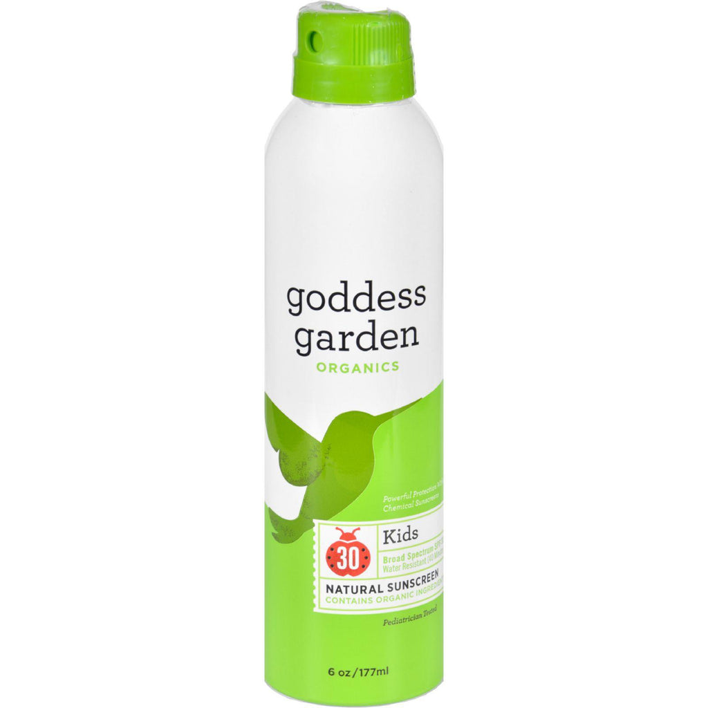 Goddess Garden Organic Sunscreen - Sunny Kids Natural Spf 30 Continuous Spray - 6 Oz