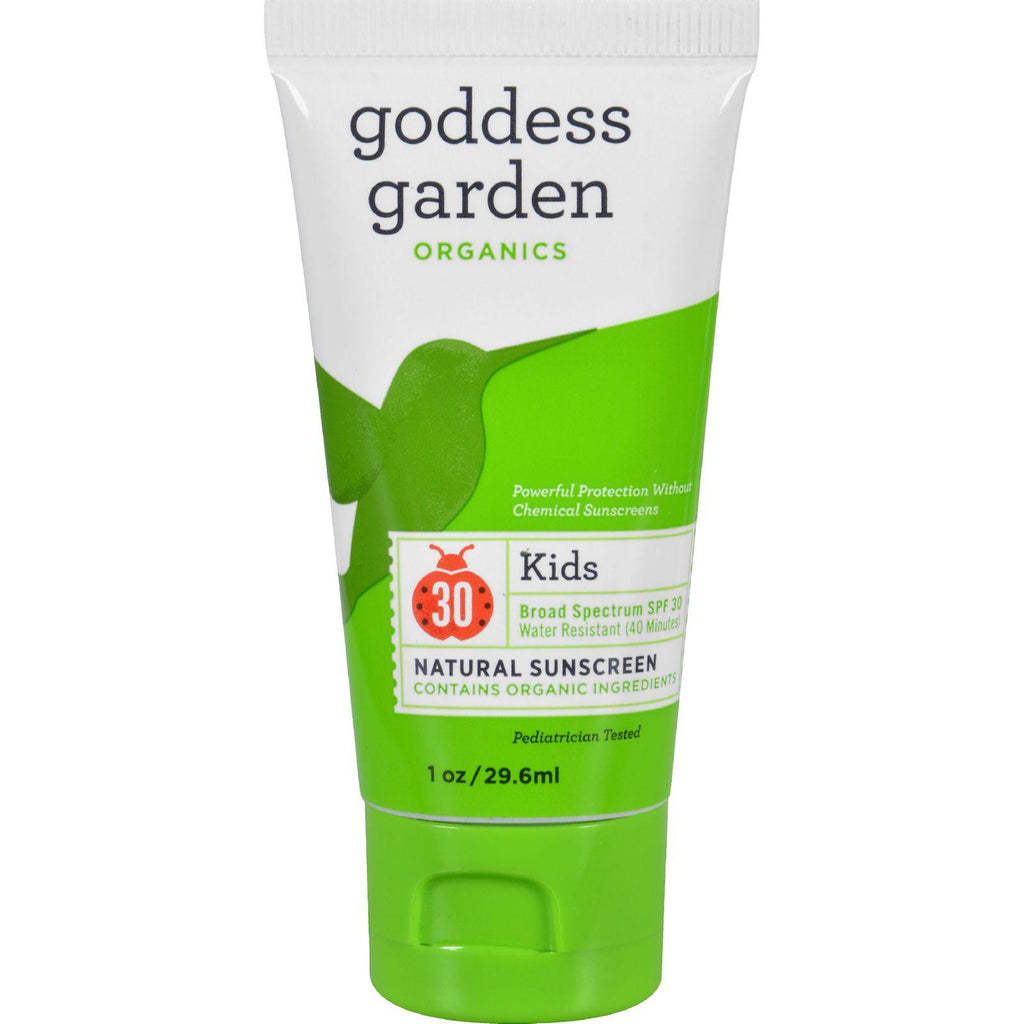 Goddess Garden Organic Sunscreen Counter Display - Kids - 1 Oz - Case Of 20