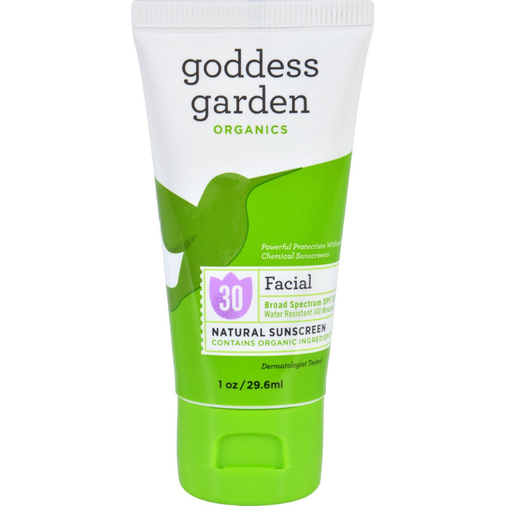 Goddess Garden Organic Sunscreen Counter Display - Facial - 1 Oz - Case Of 20