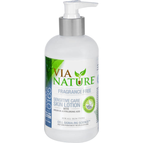 Via Nature Lotion - Sensitive Care - Fragrance Free - 8 Fl Oz