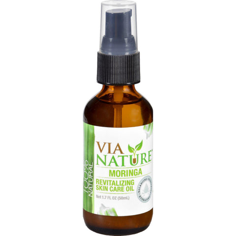 Via Nature Specialty Skin Care Oil - Moringa - Revitalizing - 1.7 Fl Oz