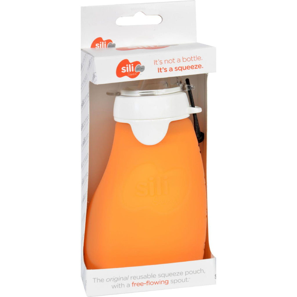 Sili Squeeze Bottle - Original With Eeeze - Orange - 4 Oz