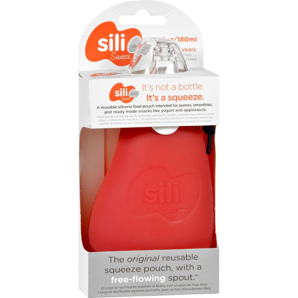 Sili Squeeze Bottle - Original With Eeeze - Red - 6 Oz