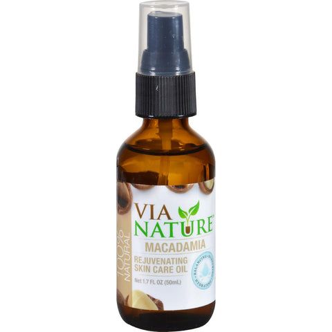 Via Nature Specialty Skin Care Oil - Macadamia - Rejuvenating - 1.7 Fl Oz