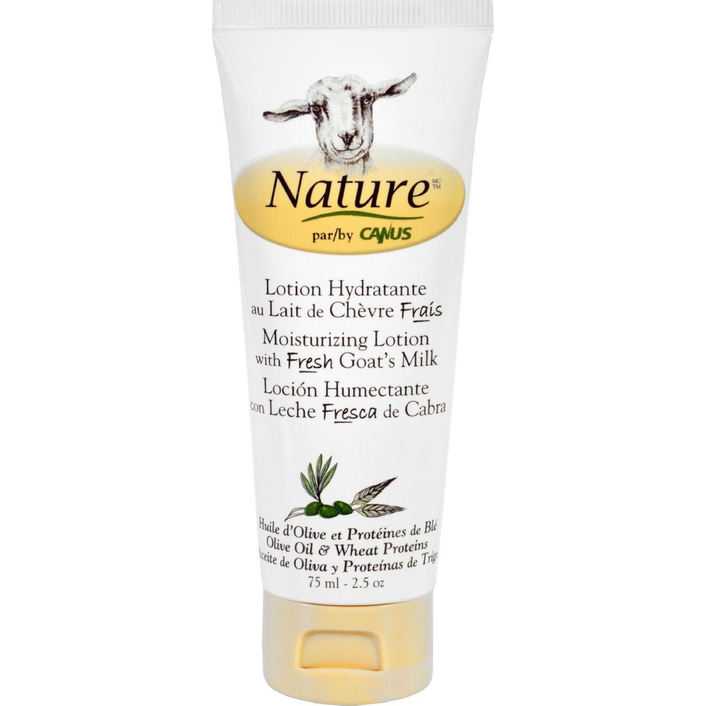 Nature By Canus Lotion - Goats Milk - Nature - Olive Oil Wht Prot - 2.5 Oz