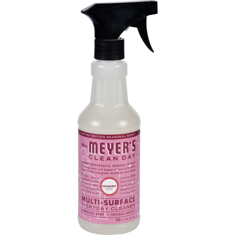 Mrs. Meyer's Multi Surface Spray Cleaner - Cranberry - 16 Fl Oz - Case Of 6