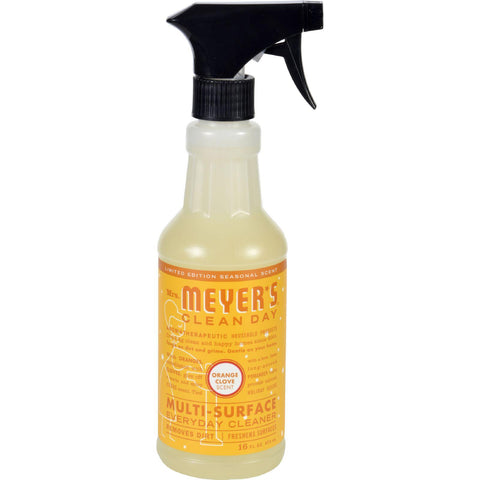 Mrs. Meyer's Multi Surface Spray Cleaner - Orange Clove - 16 Fl Oz - Case Of 6