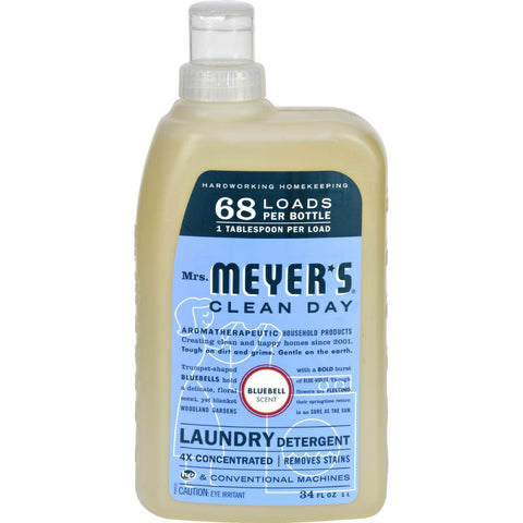 Mrs. Meyer's 68 Load 4x Laundry Detergent - Bluebell- 34 Fl Oz