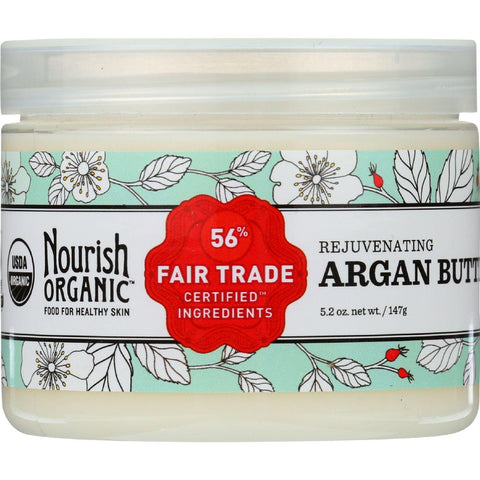 Nourish Argan Butter - Organic - Rejuvenating - 5.2 Oz - 1 Each