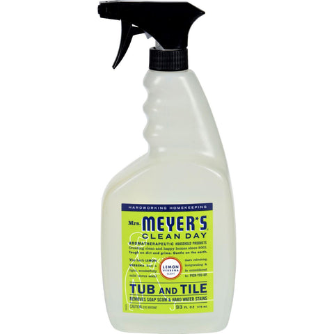 Mrs. Meyer's Tub And Tile Cleaner - Lemon Verbena - 33 Fl Oz - Case Of 6