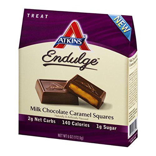 Atkins Endulge Pieces - Milk Chocolate Caramel Squares - 5 Oz