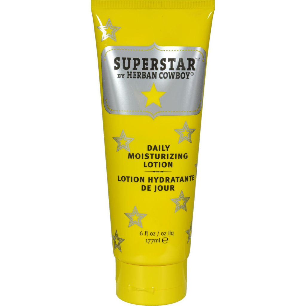 Herban Cowboy Lotion - Daily Moisturizing - Superstar - 6 Fl Oz